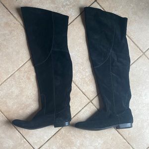 White mountain over the knee black boots